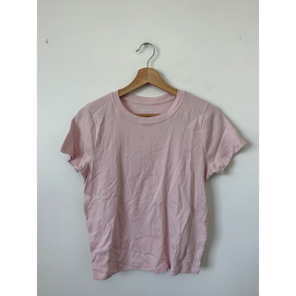 Hollister Women's Pink Short Sleeve T-Shirt – Large – NWT